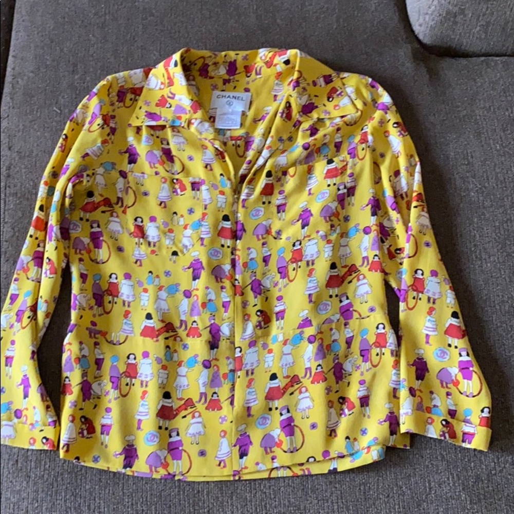 Chanel zip up top
